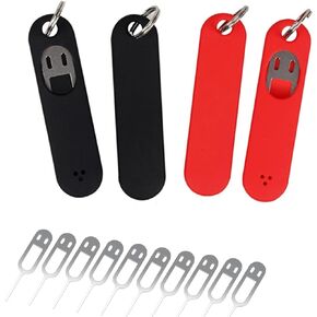 GN SIM Cellphones SIM Card Tray Opening Removal Tool Ejector Pin Suitable for iPhone, iPad, Samsung Smartphone (4 PCS Case+10 PCS sim Pin) in Saudi Arabia