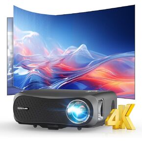 Smart Auto Focus Projector 1000 ANSI with 2+16G, Native 1080P WIFI6 Projector 1080P Full HD 5G WiFi Bluetooth 5.2 Projector Supports 4K Home Cinema 300 Inch Display with Android OS Gaming HDMI USB