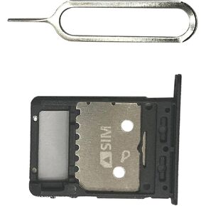 FainWan شريحة شريحة شريحة الاتصال + فتحة حامل بطاقة SD صغيرة قطع غيار لغالاكسي تاب S6 لايت SM-P610/P615 الطرز (أسود) in Saudi Arabia