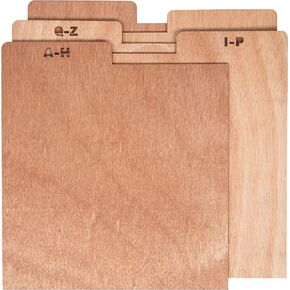 Crosley AC1045A-NA A-Z Wooden Crate Dividers (Set of 5), Natural in Saudi Arabia