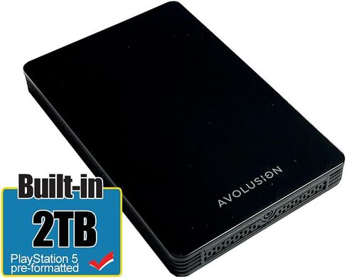 Avolusion HD250U3-Z1-PRO 2TB USB 3.0 Portable External Gaming Hard Drive (PS5 Pre-Formatted) - 2 Year Warranty in Saudi Arabia