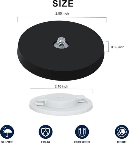 حامل الكاميرا المغناطيسي VVHOOY متوافق مع TP-Link Tapo C200/C210 Kasa EC70/ Kasa KC410S كاميرا داخلية/إمالة، حامل مغناطيسي للكاميرا بدون حفر، حامل مغناطيسي مطلي بالمطاط، مغناطيس النيوديميوم in Kuwait