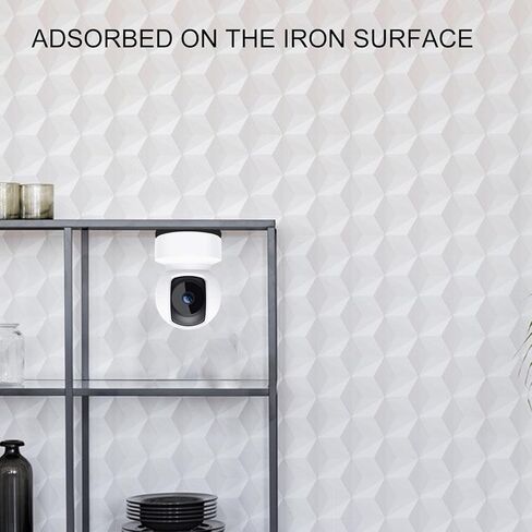 حامل الكاميرا المغناطيسي VVHOOY متوافق مع TP-Link Tapo C200/C210 Kasa EC70/ Kasa KC410S كاميرا داخلية/إمالة، حامل مغناطيسي للكاميرا بدون حفر، حامل مغناطيسي مطلي بالمطاط، مغناطيس النيوديميوم in Kuwait