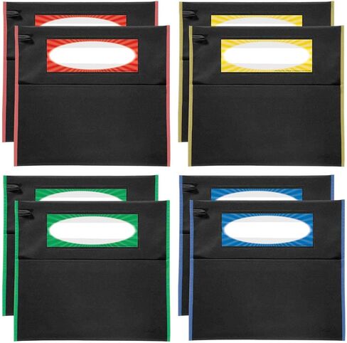 Really Good Stuff Store More Grouping Chair Pockets - Black - 8 Pcs - Classroom Essentials & Must Haves, Seat Sacks for Students, Desk Organizer, Storage Bag in Saudi Arabia