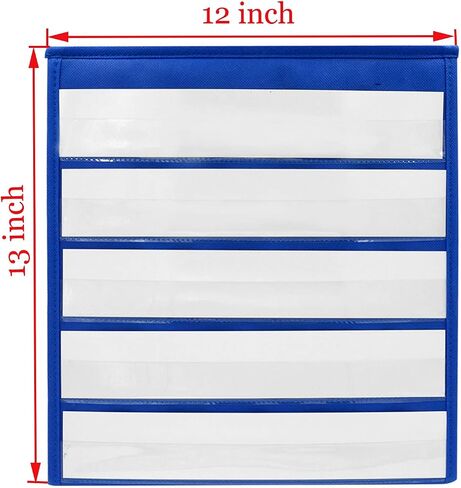 Tabletop Desktop Pocket Chart Table Top with Bonus 20X Dry Erase Cards, Desktop Tabletop Teaching Pocket Chart Double Sided and Self-Standing Black (13 inches X 12 inches) in Saudi Arabia