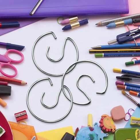 Double Pocket Chart Ring Metal Chart Stand Ring Pocket Chart Hook Clip Accessory Chart Stand Teacher Helper Hooks for Teacher Classroom Tools (6) in Kuwait