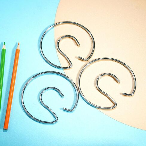 Double Pocket Chart Ring Metal Chart Stand Ring Pocket Chart Hook Clip Accessory Chart Stand Teacher Helper Hooks for Teacher Classroom Tools (6) in Kuwait