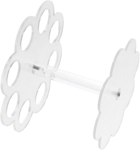 حامل مخروط ايس كريم شفاف على شكل زهرة من هوبين، حامل لفائف السوشي من الاكريليك، رف حامل مخروطي للحفلات والزفاف واعياد الميلاد والذكرى السنوية in Kuwait