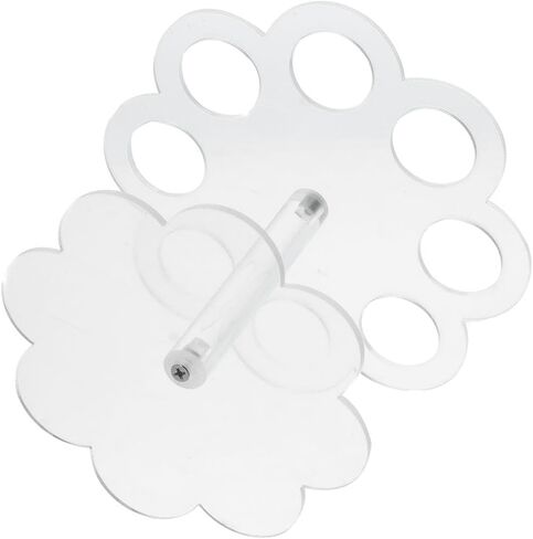 حامل مخروط ايس كريم شفاف على شكل زهرة من هوبين، حامل لفائف السوشي من الاكريليك، رف حامل مخروطي للحفلات والزفاف واعياد الميلاد والذكرى السنوية in Kuwait