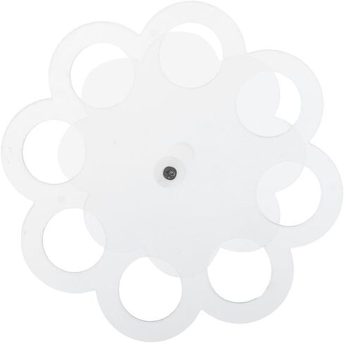 حامل مخروط ايس كريم شفاف على شكل زهرة من هوبين، حامل لفائف السوشي من الاكريليك، رف حامل مخروطي للحفلات والزفاف واعياد الميلاد والذكرى السنوية in Kuwait