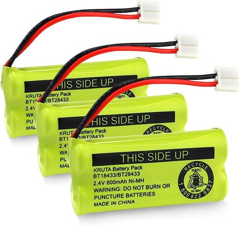 BT18433/BT28433 BT184342 BT284342 BT1011 BT-1011 800mAh 2.4V Replacement Cordless Phone Battery Compatible with CS6209 CS6219 CS6229 DS6151 89-1330-01-00 CPH-515D in Kuwait