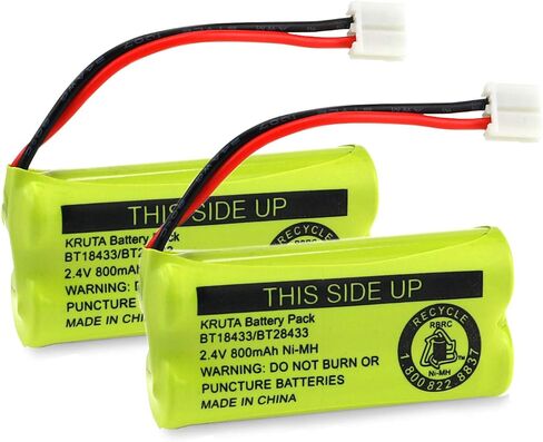 BT18433/BT28433 BT184342 BT284342 BT1011 BT-1011 800mAh 2.4V Replacement Cordless Phone Battery Compatible with CS6209 CS6219 CS6229 DS6151 89-1330-01-00 CPH-515D in Saudi Arabia