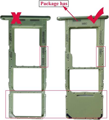 ubrokeifixit Galaxy A14 5G A146U1 Micro SD Card Tray، فتحة واحدة لبطاقة Sim واحدة بديلة لهاتف Samsung Galaxy A14 5G A146U1 A146W A146U 6.6 بوصة 2023 (A146U-أسود) in Saudi Arabia