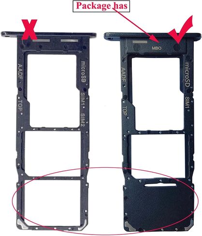ubrokeifixit Galaxy A14 5G A146U1 Micro SD Card Tray، فتحة واحدة لبطاقة Sim واحدة بديلة لهاتف Samsung Galaxy A14 5G A146U1 A146W A146U 6.6 بوصة 2023 (A146U-أسود) in Saudi Arabia