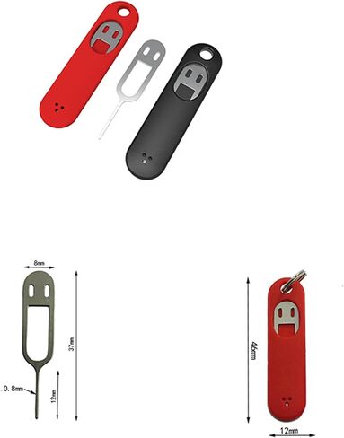 GN SIM Cellphones SIM Card Tray Opening Removal Tool Ejector Pin Suitable for iPhone, iPad, Samsung Smartphone (4 PCS Case+10 PCS sim Pin) in Saudi Arabia