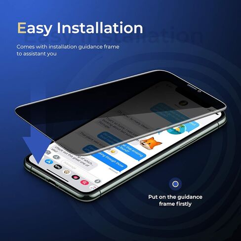 واقي شاشة زجاجي من ORIbox لهاتف iPhone 11 Pro وiPhone X/Xs، 3 عبوات واقي شاشة من الزجاج المقوى عالي الدقة مضاد للخدش in Kuwait