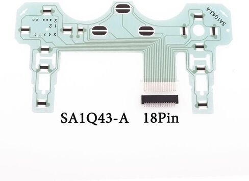 Button Conductive Film for PS2 Controller SA1Q42A SA1Q43-A Ribbon Circuit Film Flex Cable,18Pin 19Pin Connector Port Replacement (SA1Q42A 18P) in Kuwait
