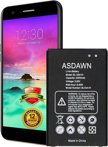 ASDAWN for LG K10 Battery Replacement, LG BL-45A1H Battery for LG Premier LTE L61AL, LG K10 Premier L62VL, LG K420N K430N K425 K428 K428SG MS428 F670L F670K F670S Q10 in Saudi Arabia