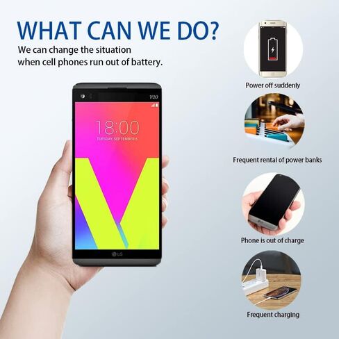 بطارية Soseeiu LG V20، (𝟮𝟬𝟮𝟰 𝗡𝗲𝘄 𝗨𝗽𝗴𝗿𝗮𝗱𝗲𝗱) بطارية بديلة لجهاز LG V20 BL-44E1F H910 H918 LS997 US996 VS995,Stylo 3/Stylo 3 بالإضافة إلى بطارية احتياطية 3200 مللي أمبير في الساعة 3.85 فولت/12.3 وات في الساعة in Saudi Arabia