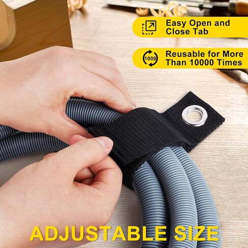 Moyisea تمديد الحبل المنظم 8 حزمة 13 بوصة تمديد الحبل حامل الثقيلة 2 بوصة واسعة تخزين الحبل منظم منظم الكابلات ل RV، خرطوم، أداة، منظمات المرآب والتخزين in Kuwait