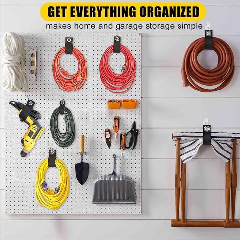 Moyisea تمديد الحبل المنظم 8 حزمة 13 بوصة تمديد الحبل حامل الثقيلة 2 بوصة واسعة تخزين الحبل منظم منظم الكابلات ل RV، خرطوم، أداة، منظمات المرآب والتخزين in Kuwait