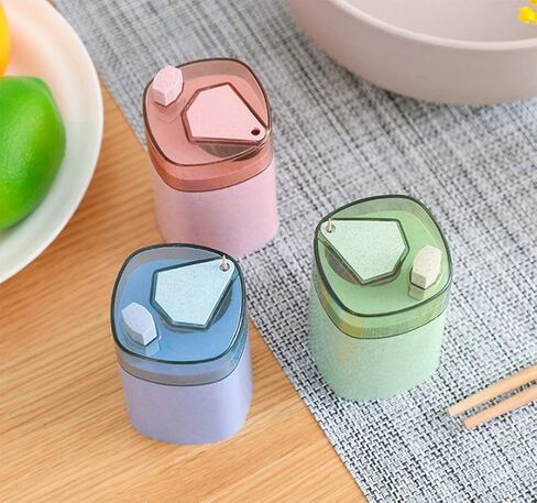 AKOAK 1 Pack Solid Color Toothpick Holder, Toothpick Storage Box, Pop-up Automatic Toothpick Rack Dispenser, Strong and Safe (Purple) in Kuwait