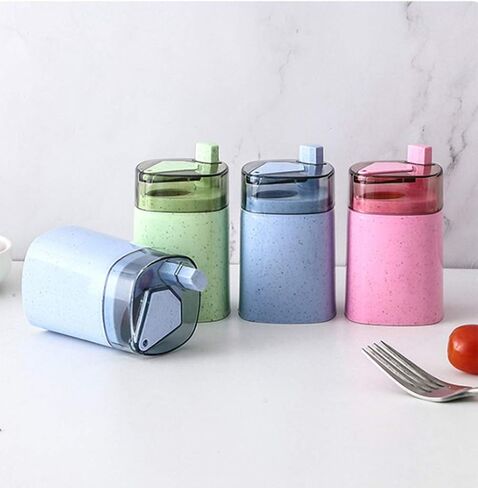 AKOAK 1 Pack Solid Color Toothpick Holder, Toothpick Storage Box, Pop-up Automatic Toothpick Rack Dispenser, Strong and Safe (Purple) in Kuwait