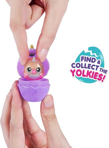 Rainbocorns Eggzania Surprise Mania Series 1 (Kitten) by ZURU, Collectible Plush Stuffed Animal, 5 Mini Eggs, Stickers, DIY Jewelry, Slime, Ages 3+ for Girls, Children in Kuwait