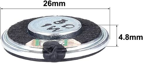 uxcell 1W 8 Ohm Speaker 26mm Round Shape Loudspeaker for DIY Audio Speakers 2pcs in Saudi Arabia