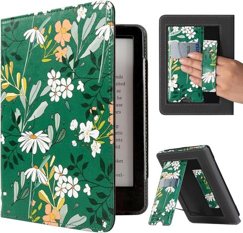 CoBak Case for Kindle Paperwhite - All New PU Leather Cover with Auto Sleep Wake, Hand Strap, Card Slot for Kindle Paperwhite Signature Edition and Kindle Paperwhite 11th Generation 2021 Released in Saudi Arabia