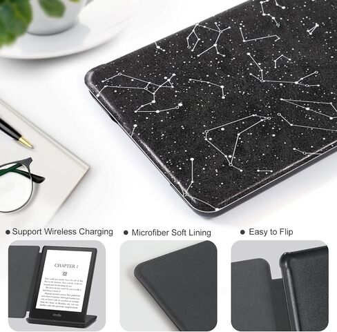 CoBak Case for Kindle Paperwhite - All New PU Leather Cover with Auto Sleep Wake Feature for Kindle Paperwhite Signature Edition and Kindle Paperwhite 11th Generation 2021 Released in Saudi Arabia