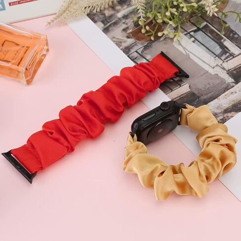Fimpressiont 10 Packs Compatible with Apple Watch Bands Scrunchies 38mm 40mm 41mm 42mm 44mm 45mm 49mm Women Girls Cute Pattern Fabric Wristbands Straps Band for iWatch Ultra/Ultra 2 Series 9/8/7/6/5/4/3/2/1/SE in Saudi Arabia