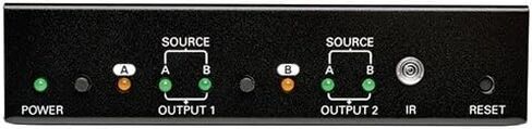 Tripp Lite 2-Port HDMI Switch for Video and Audio, 4K x 2K UHD @ 60 Hz (HDMI F/2xF) with Remote Control (B119-002-UHD),BLACK in Saudi Arabia