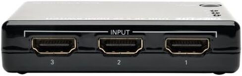 Tripp Lite 2-Port HDMI Switch for Video and Audio, 4K x 2K UHD @ 60 Hz (HDMI F/2xF) with Remote Control (B119-002-UHD),BLACK in Saudi Arabia