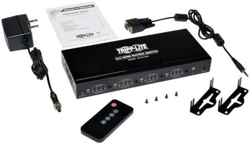 Tripp Lite 2-Port HDMI Switch for Video and Audio, 4K x 2K UHD @ 60 Hz (HDMI F/2xF) with Remote Control (B119-002-UHD),BLACK in Saudi Arabia