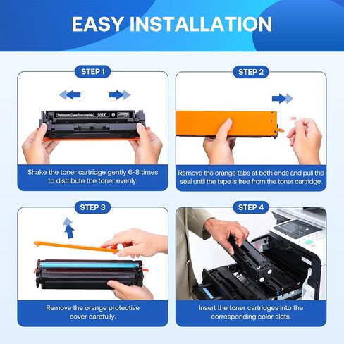 خراطيش حبر 202X عالية الإنتاجية 4 عبوات 202A متوافقة مع حبر HP Color Laserjt Pro MFP M281fdw، حبر M281cdw in Kuwait