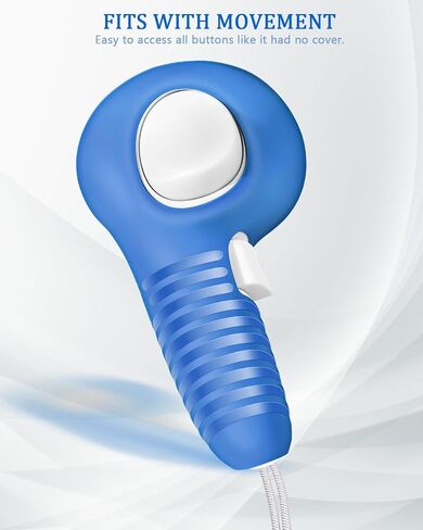 غطاء مقابض وحدة التحكم Colelulu متوافق مع ملحقات Meta/Oculus Quest 3، أشرطة تحكم سيليكون VR مع غطاءين لعصا التحكم غير قابلة للانزلاق، حماية فعالة لجهاز التحكم الخاص بك، زوج واحد (رمادي) in Kuwait