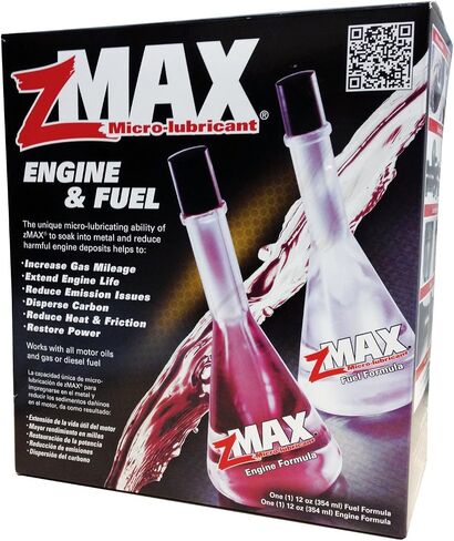 zMAX 58-011 - Engine & Fuel Formula Kit - Easy to Use - Reduces Carbon Build-Up & Lubricates Metal Extending Life of Car or Truck - Runs Efficiently, Improving Gas or Diesel Mileage - 12 oz - 2 Pack in Saudi Arabia