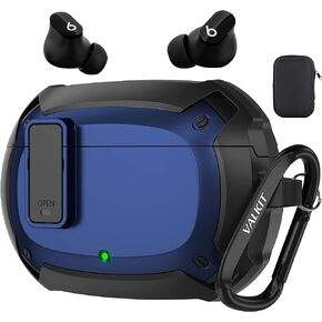 Valkit Compatible Beats Studio Buds/Buds + Case Cover with Lock, Hard Shell Protective Skin Cover Shockproof Case with Keychain Earbuds Case for Beats Studio Buds 2021/Beats Studio Buds + 2023