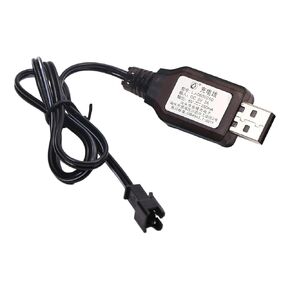 كابل شاحن USB Fielect 6V 250mA مع قابس موصل SM-2P لبطارية سيارة RC Ni-MH Ni-CD