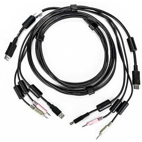Avocent Vertiv KVM Cable Assembly, Keyboard, Mouse, and Video Cable with Audio, DisplayPort, USB for Vertiv SwitchView SV340D (CBL0124) in Kuwait