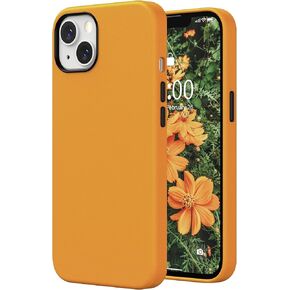 SURPHY متوافق مع حافظة iPhone 13، حافظة هاتف من الجلد الصناعي الفاخر (مع أزرار معدنية وبطانة من الألياف الدقيقة) لهاتف 13 (6.1 بوصة 2021)، بني in Kuwait