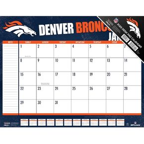 TURNER SPORTS Denver Broncos 2023 22X17 Desk Calendar (23998061535) in Kuwait