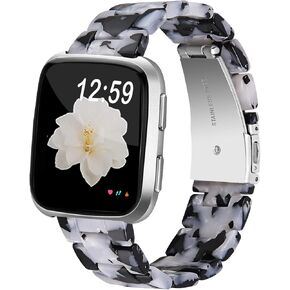 Miimall متوافق مع Fitbit Versa/Versa 2/Versa Lite/SE سوار من الراتنج أنيق وخفيف الوزن ومشبك من الفولاذ المقاوم للصدأ وسوار بديل لسوار Fitbit Versa/Versa 2/Versa Lite/SE in Kuwait