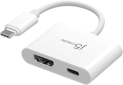 محول j5create USB-C إلى 4K HDMI مع توصيل الطاقة، يدعم فيديو 4K UHD، طاقة مرور تصل إلى 100 واط للأجهزة المتصلة، متوافق مع MacBook وiPad والهواتف الذكية والكمبيوتر المحمول (JCA152) in Saudi Arabia