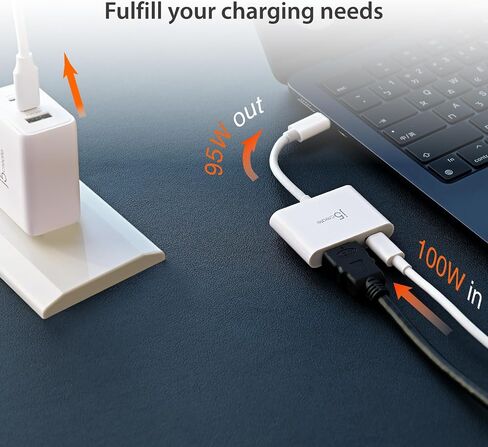 محول j5create USB-C إلى 4K HDMI مع توصيل الطاقة، يدعم فيديو 4K UHD، طاقة مرور تصل إلى 100 واط للأجهزة المتصلة، متوافق مع MacBook وiPad والهواتف الذكية والكمبيوتر المحمول (JCA152) in Saudi Arabia