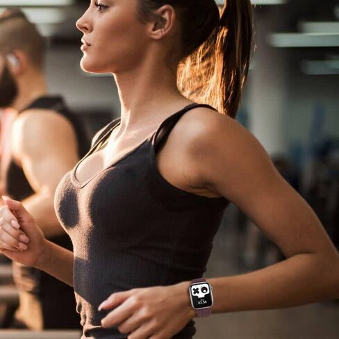 4 عبوات من حلقات منفردة مضفرة متوافقة مع سوار ساعة Apple 38 مم 40 مم 41 مم 42 مم 44 مم 45 مم 49 مم، سوار معصم من النايلون المنسوج القابل للغسل للنساء والرجال لسلسلة iWatch 9 8 7 6 5 4 3 2 1 SE Ultra in Kuwait