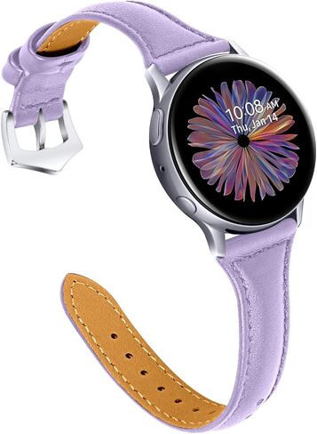 JOYOZY Leather Band Compatible with Galaxy Watch 6/7/5/4/Active2 40mm44mm in Kuwait