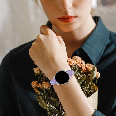 JOYOZY Leather Band Compatible with Galaxy Watch 6/7/5/4/Active2 40mm44mm in Kuwait
