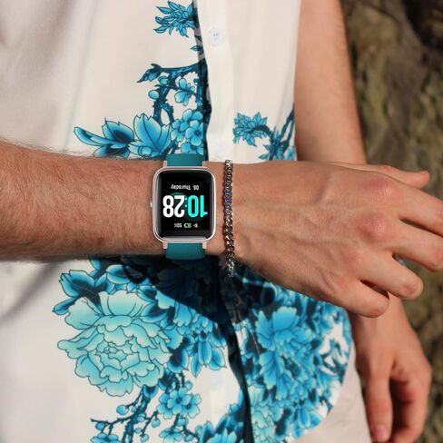 سوار بديل من السيليكون الناعم مقاس 19 ملم متوافق مع Veryfitpro ID205، ID205L، ID205U، ID205S، ID205G، ID215G، ID216، SW020، SW021، SW023، YM020، YM021، YM023، YM205L، Uwatch3 GT Ufit Smart Watch in Kuwait